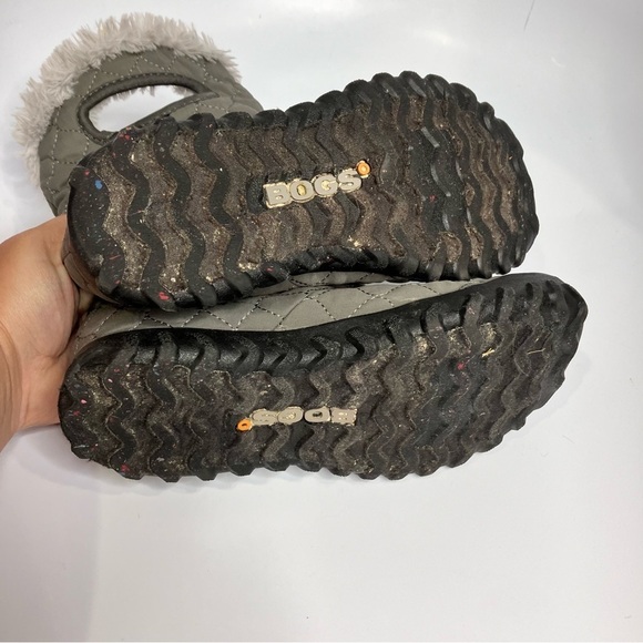 Bogs B‎ Moc quilted boots waterproof gray size 6 - Picture 9 of 9